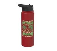 Air Traffic Controller Radar Flight Control Stainless Steel Insulated Water Bottle