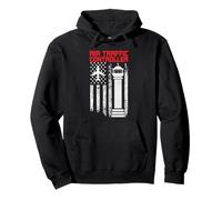 Air Traffic Controller - USA Flag 4th of July Flight Control Pullover Hoodie