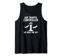 Air Traffic Controller We Rule Sky ATC Aviation Tank Top