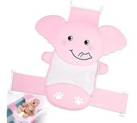 AIR&TREE Baby Bath Seat Support Net, Quick Drying, Adjustable, Comfortable, Non-Slip, Infant Bathtub Sling Shower Mesh for a Tub, with Safety Support Corners (Pink)
