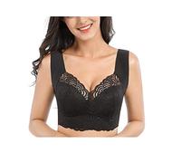 Air Ultimate Lift Bra Stretch Full-Figure Seamless Lace Cut-Out Bra，Exsecret Ultimate Lift Sports Bra，Sleep Bras for Women 40/90E Black