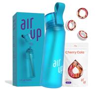 air up® Ocean Blue Water Bottle (650ml) + 3 Cherry Cola air up Capsules | Sugar Free Water Pods & Bottles with Straw | Flavored Water Bottle