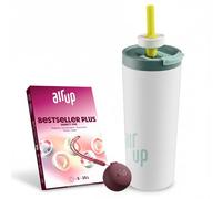 AIR UP Original Tumbler Starter Set 700 ml - White Spearmint, including 5 sugar-free flavoured Pods and a Bordeaux Pod Case | Water bottle, BPA-free