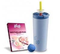 AIR UP Original Tumbler Starter Set 700 ml - Dusty Blue, including 5 sugar-free flavoured Pods and a Dusty Blue Pod Case | Water bottle, BPA-free