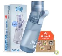 AIR UP Original water bottle Twist Pro starter set with pods in 5 flavours I 600ml drinking bottle with sugar-free flavouring I dishwasher-safe, BPA-free in blue