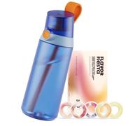 air up® water bottle (21oz) Click Dolphin Blue original starter set with pods in 5 flavors | drinking bottle with sugar-free flavoring | dishwasher-safe, BPA-free