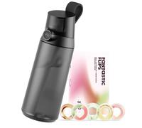 AIR UP® water bottle Click Midnight Black original starter set with pods in 5 flavors | 600ml drinking bottle with sugar-free flavoring | dishwasher-safe, BPA-free