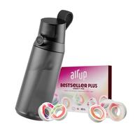 AIR UP® water bottle Click Midnight Black original starter set with pods in 5 flavors | 600ml drinking bottle with sugar-free flavoring | dishwasher-safe, BPA-free