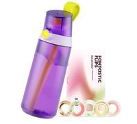AIR UP® water bottle Click Squid Purple original starter set with pods in 5 flavors | 600ml drinking bottle with sugar-free flavoring | dishwasher-safe, BPA-free