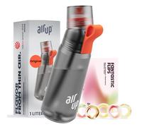 AIR UP water bottle Twist Pro original starter set with pods in 5 flavours I 1l drinking bottle with sugar-free flavouring I dishwasher-safe, BPA-free I in Grey