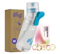 AIR UP® water bottle Twist Pro original starter set with pods in 5 flavours I 600ml drinking bottle with sugar-free flavouring I dishwasher-safe, BPA-free I in Blue Splash