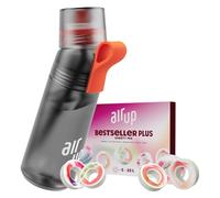 AIR UP® water bottle Twist Pro original starter set with pods in 5 flavours I 600ml drinking bottle with sugar-free flavouring I dishwasher-safe, BPA-free I in Grey