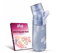 AIR UP water bottle Twist Pro original starter set with pods in 5 flavours I 600ml water bottle with sugar-free flavouring I dishwasher-safe, BPA-free I Colour Blueberry purple