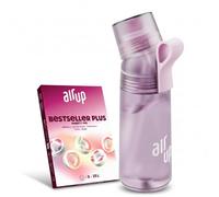 AIR UP water bottle Twist Pro starter set with pods in 5 flavours I 600ml drinking bottle with sugar-free flavouring I dishwasher-safe, BPA-free in Lavender Blue