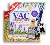 Air VAC Freshener Disc 12 Pack - Lavender + Spring Meadow Scent Extra Strength Pet Odour Control Discs for All Types of Vacuum Cleaners | Pet Friendly