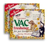 Air VAC Freshener Disc 12 Pack - Spring Meadow Scent Extra Strength Pet Odour Control Discs for All Types of Vacuum Cleaners | Pet Friendly