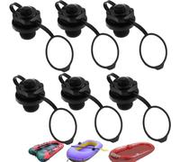 Air Valve, 6Pcs Inflatable Kayak Screw Air Valve Spiral Air Plugs Replacement, Boston Valves, Spiral Air Plugs Replacement Drysuits Kayaking Water Sports Kayak Accessories