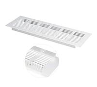 Air Vent, 250 mm x 80 mm, Aluminium Alloy Ventilation Grille Cover with Blades - 2 Pieces