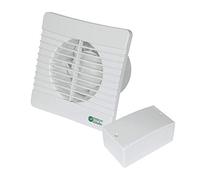Airvent 434399 Low Voltage Axial Extractor Fan & Transformer Kit (Timer Model) 100mm 4 Inch SELV 12V. Suitable for use within Zone 1