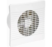 Airvent 435403 - Kitchen Extractor Fan 6"/150mm - Low Profile/Slimline - With Integral Butterfly Style Shutters, White