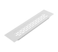 Air Vent Aluminium Plinth Grill Ventilation for Build-in appliances Kitchen Units Plinth Furniture House 245x60mm Air Flow Circulation (White)
