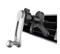 Air Vent Cell Phone Mount - 360 Degree Rotation Car Holder, Wide Spring Clamp Cradle, Anti Shake Stable Grip, Universal Smartphone Clip | Hands Free Automobile Mount For Safe Driving Navigation Calls