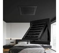 Air Vent Cover，，20x20 Inch Black Air Vent Cover - Wall/Ceiling Grille for Cold Air Intake & Return - Built-in Mesh Screen for Optimal Ventilation & Airflow Control