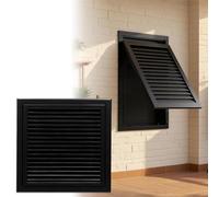 Air Vent Cover，，22x26in Black Return Air Filter Grille - Duct Opening, Tool-Free Removable Panel, HVAC Vent Cover for Home & Office Air Systems, Easy Installation & Maintenance