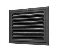 Air Vent Cover 300x200 mm/12"x8" Inch Black Metal Air Vent Grille Cover | Insect Mesh Protection Screen for Walls Ceilings Sidewall Outdoor and Indoor Use