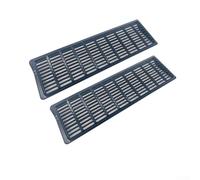 Air Vent Cover for Model 3 and Model Y, Under Seat Rear Air Outlet Protective Grill, 2 Pack, Black ABS, Fits Car Interior Trim, No(Grid)