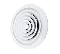 Air Vent Cover For Round Ducting Made From ABS Plastic Designed For Ceiling Or Wall Mounting With Manual Air Volume Adjustment Feature(350)