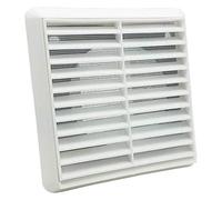 Air Vent Cover - Gable Vent & Grille Air Vent, 1PC Wall Ceiling Mounted Ventilation Grill with Built-in Fly Screen Mesh for Bathroom, Office, Home - DIY Ventilation Accessories(White 100mm)
