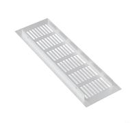 Air Vent Cover with Louvred Aluminium Grill, Designed for Use in Enclosed Spaces Such as Wardrobes, Shoe Cabinets, and Bathroom Doors (80x250mm)