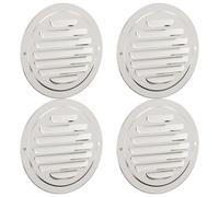 Air Vent Covers 4 pcs Silver Stainless Steel Ventilation Circulator vidaXL