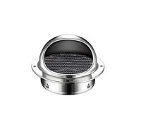 Air Vent Covers for Walls Outside, Stainless Steel Round External Extractor Wall Vent Outlet with Fly Screen Mesh(Large)