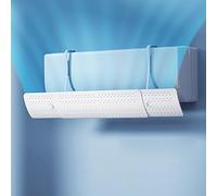 Air vent deflector, Length & Angle Adjustable Air Conditioner Deflector Helps Cooling/Heating Air Circulation, Anti Blast, Wind Baffle and Direction, Anti-Condensation