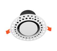Air Vent Diffuser Flush Mount Adjustable Damper 75mm Hose | ABS Build, Recessed Circular Outlet, 360 Degree Airflow, for Hvac Retrofit and Office Soffits