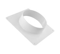 Air Vent Duct Connector Flange, 150Mm/6in Dryer Vent Wall Plate Square To Round Straight, HVAC Duct Fitting For Air Heating Cooling Ventilation Exhaust Fan