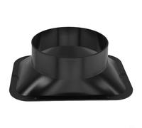 Air Vent Duct Connector Flange, Long Duct Fan Hose Adapter Wall Flange Vent Connector Kitchen Hood Ventilation, Plastic Ducting Connector Plate For Cooling Heating Ventilation System HVAC (150MM)