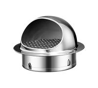 Air Vent Ducting Cover Vent Cover Duct, Dryer Exhaust Wall Stainless Steel Round for HVAC System(150MM)