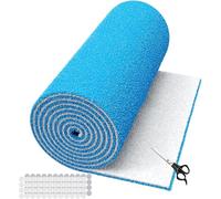 Air Vent Filters 20''x90'', High Air Flow Cut to Size(80+Filters) MERV 8 Electrostatic Floor Vent Filter for Floor Registers, RV, AC, Ceiling, Grilles and Wall HVAC Furnace Vents, 48PCs Adhesive Hook