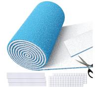 Air Vent Filters Roll,12" x90" Cut to Fit Air Filter Material(60+Filters),MERV 8 Triple Filtration Electrostatic Vent Filter for Home Floor,Ceiling,Furnace, AC & HVAC-Includes 48 Adhesive Hook Tape