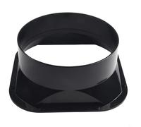 Air Vent Flange Connector Built From ABS For Connecting 100 To 200MM Ducts To Wall Outlets Smooth Design Minimizes Turbulence In For Ventilation Flow(200mm)