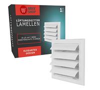 Air Vent Gravity Flap for 125mm Duct, Plastic White(TN4)