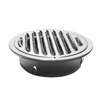 Air Vent Grille 100Mm Air Vent Covers for Walls Outside, Round Ventilation Grill Screen Hood for Air Vent Grille Cover(160Mm)
