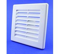 Air Vent Grille 100mm x 100mm / 4" x 4 inch | Fly Screen / Net / Mesh, Wall / Ceiling Ventilation, Ducting Cover, 10cm