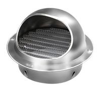 Air Vent Grille 160Mm Air Vent Covers for Walls Outside, Soffit Air Vents Bull Nosed Vent Outlet,Round Ventilation Grill Screen Hood(160Mm)