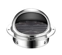 Air Vent Grille Air Vent Cover Wall Ventilation Cover,Ventilation Grill Covers Metal Round Wall Vent with Built-in Mesh(80Mm)
