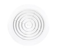 Air Vent Grille Air Vent Grille Cover, 75-200Mm Round Abs Plastic Grill Adjustable Cover Window Ceiling Ventilation Outlet for Bathroom Kitchen(A,5Inch 125Mm)