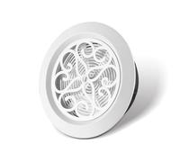 Air Vent Grille Air Vent Grille Cover 75Mm-200Mm,Round Abs Plastic Grill Adjustable Cover Window Ceiling Ventilation Outlet for Bathroom Kitchen Exhaust Vent(4Inch 100Mm)